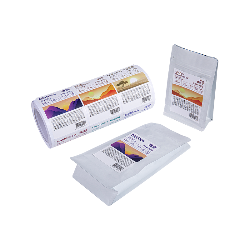 স্টিকার লেবেল সহ 250 গ্রাম, 500 গ্রাম, 1 কেজি কফি প্যাকেজিং ব্যাগ স্টিকার লেবেল সহ 250 গ্রাম, 500 গ্রাম, 1 কেজি কফি প্যাকেজিং ব্যাগ