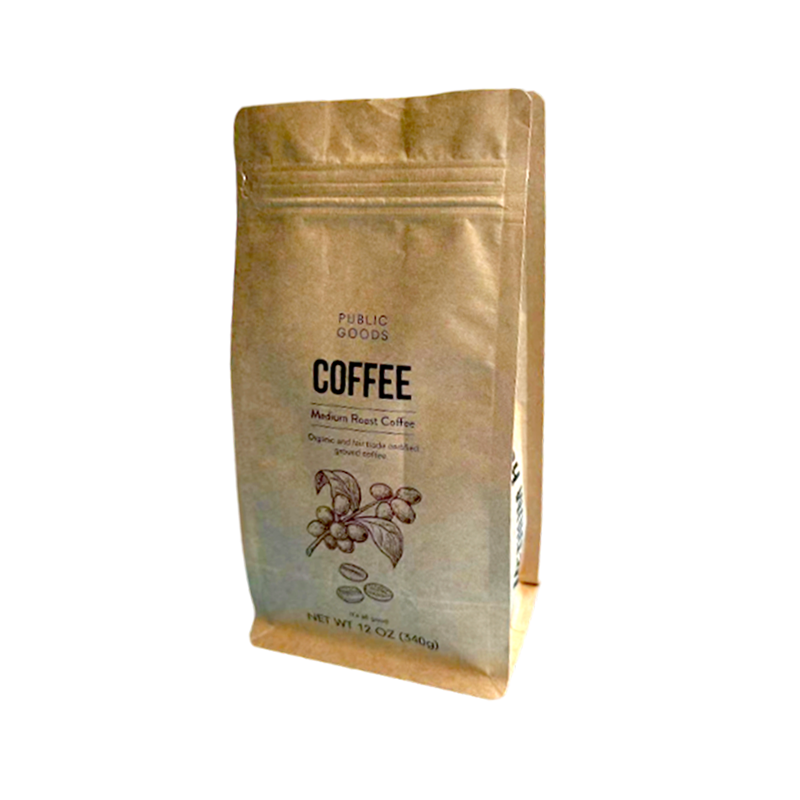 শক্ত, টেকসই, শ্বাস-প্রশ্বাসযোগ্য, টিয়ার-প্রতিরোধী ডিগ্রেডেবল ক্রাফট পেপার পাউচ