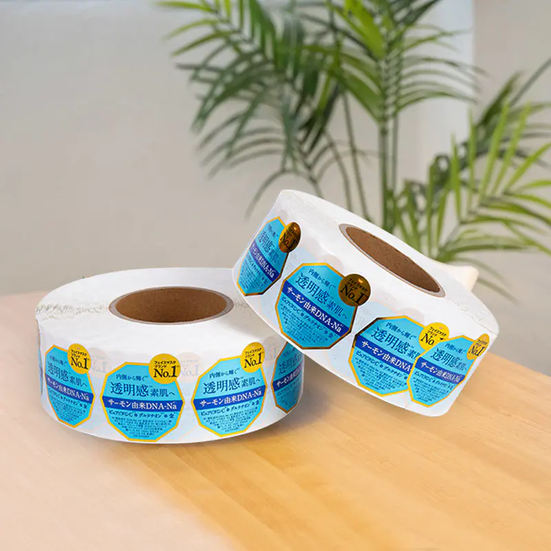 শক্তিশালী আঠালো ঘর্ষণ-প্রতিরোধী কফি ব্যাগ স্ব-আঠালো স্টিকার লেবেল